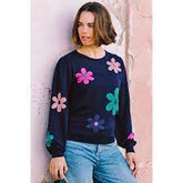 SUGARHILL Madeline Jumper - Navy, Garden Flowers- K0871